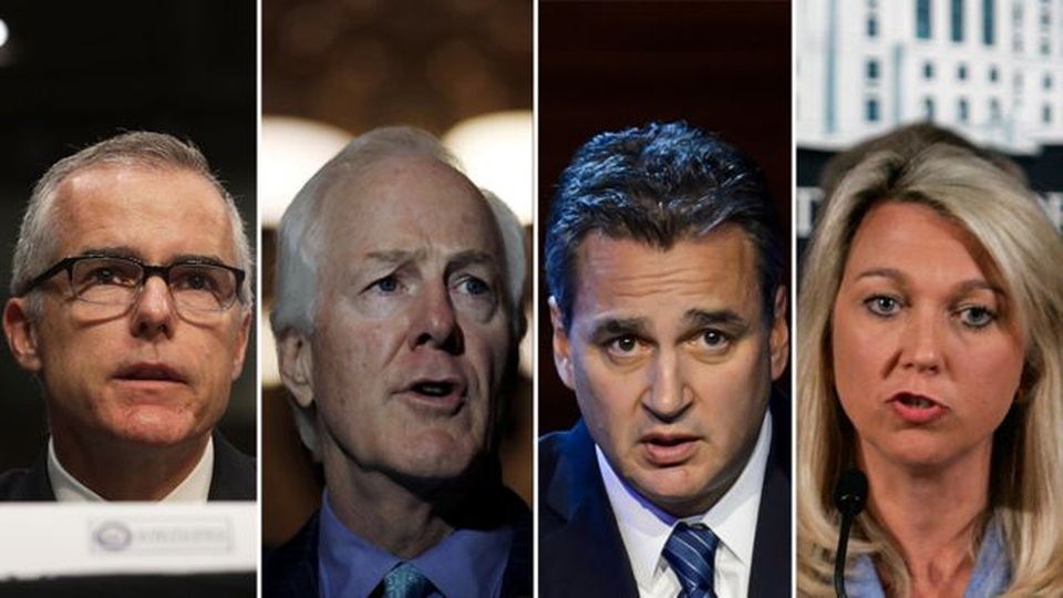 Ai sẽ trở thành chủ nhân "ghế nóng" FBI? - 2
(Từ trái qua phải) Các ứng viên Andrew McCabe, John Cornyn, Michael Garcia và Alice Fisher (Ảnh: Getty, Reuters, AFP)