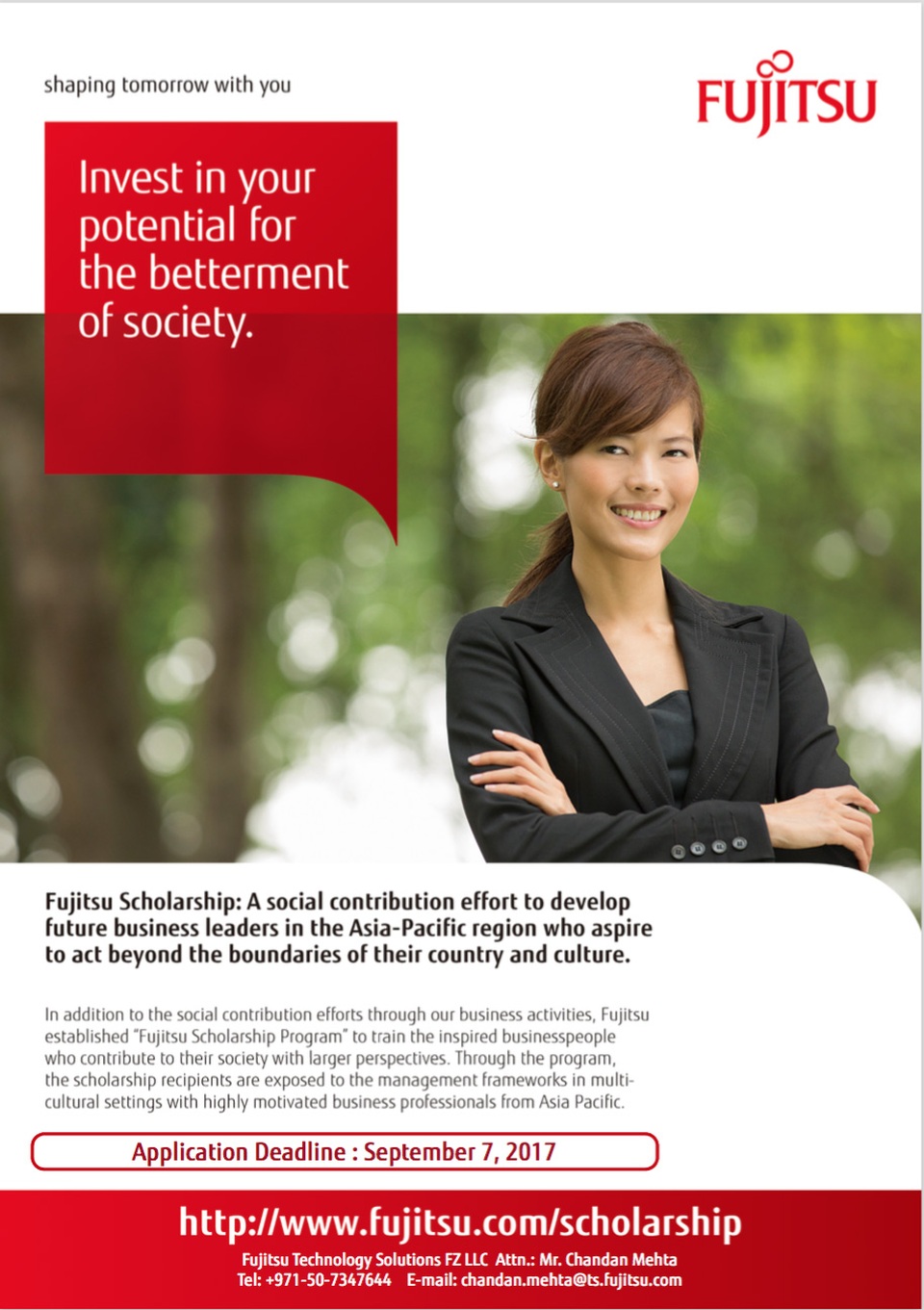 Học bổng Fujitsu dành cho ứng viên Việt Nam - 1