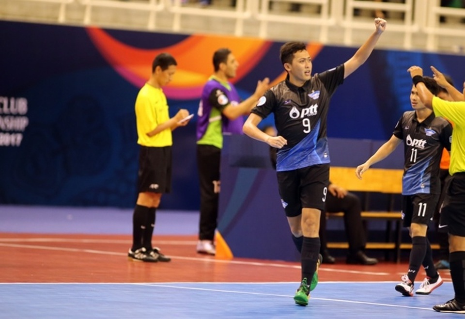 Thái Sơn Nam giành huy chương đồng giải futsal các CLB châu Á 2017 - 2 Chonburi Bluewave (Thái Lan) lần thứ 2 vô địch châu Á