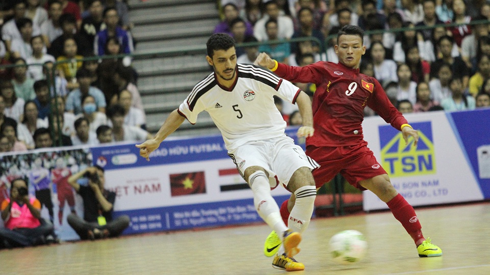 U20 futsal Việt Nam sớm đụng đối thủ trực tiếp ở ngày đầu giải châu Á - 1 Việt Nam sớm đụng đối thủ trực tiếp là Tajikistan ngay trận ra quân (ảnh: Trọng Vũ)