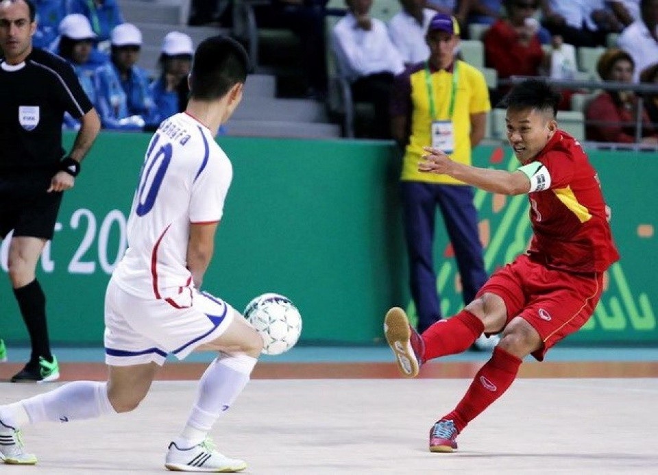10 sự kiện thể thao Việt Nam năm 2017 - 8 Futsal nam là một trong những môn của Việt Nam tham dự AIMAG 5
