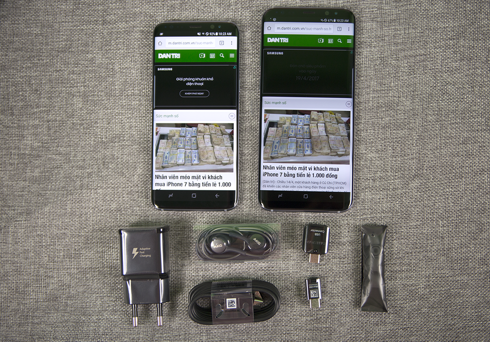 Đập hộp Galaxy S8 và Galaxy S8+ thương mại đầu tiên tại Việt Nam - 2