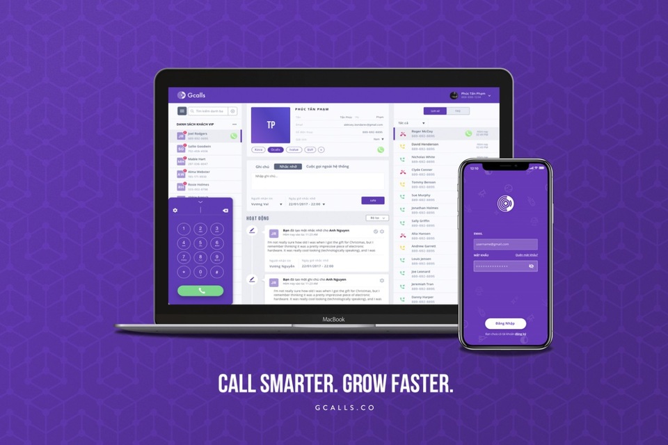 Start-up công nghệ của hai chàng trai 9X Việt nhận được đầu tư 1 triệu USD - 2 Ứng dụng Gcalls