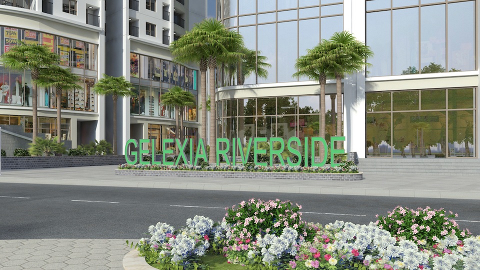 Dự án Gelexia Riverside có diện tích gần 8ha với quy mô 4 tòa nhà chung cư