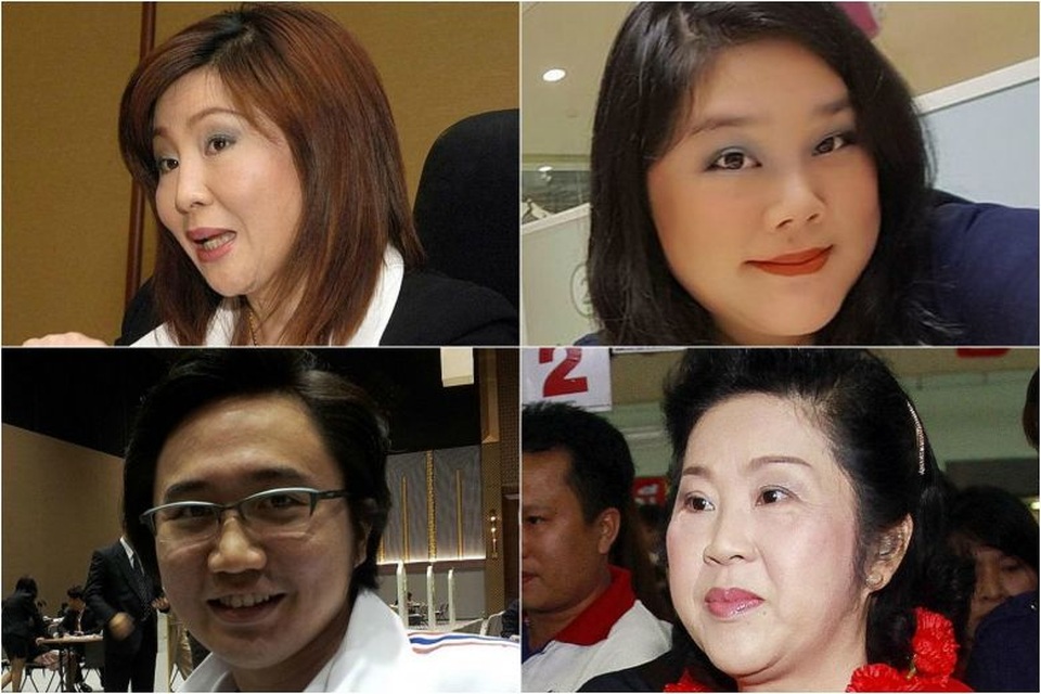 Giấc mộng dang dở của gia tộc Shinawatra trên chính trường Thái Lan - 2
Một số thành viên trong gia tộc Shinawatra, (Từ trái qua phải): bà Monthathip, cô Chayika Wongnapachant, bà Yaowapa, anh Yodchanan Wongsawat. (Ảnh: Nation, Twitter, EPA, Strait Times)