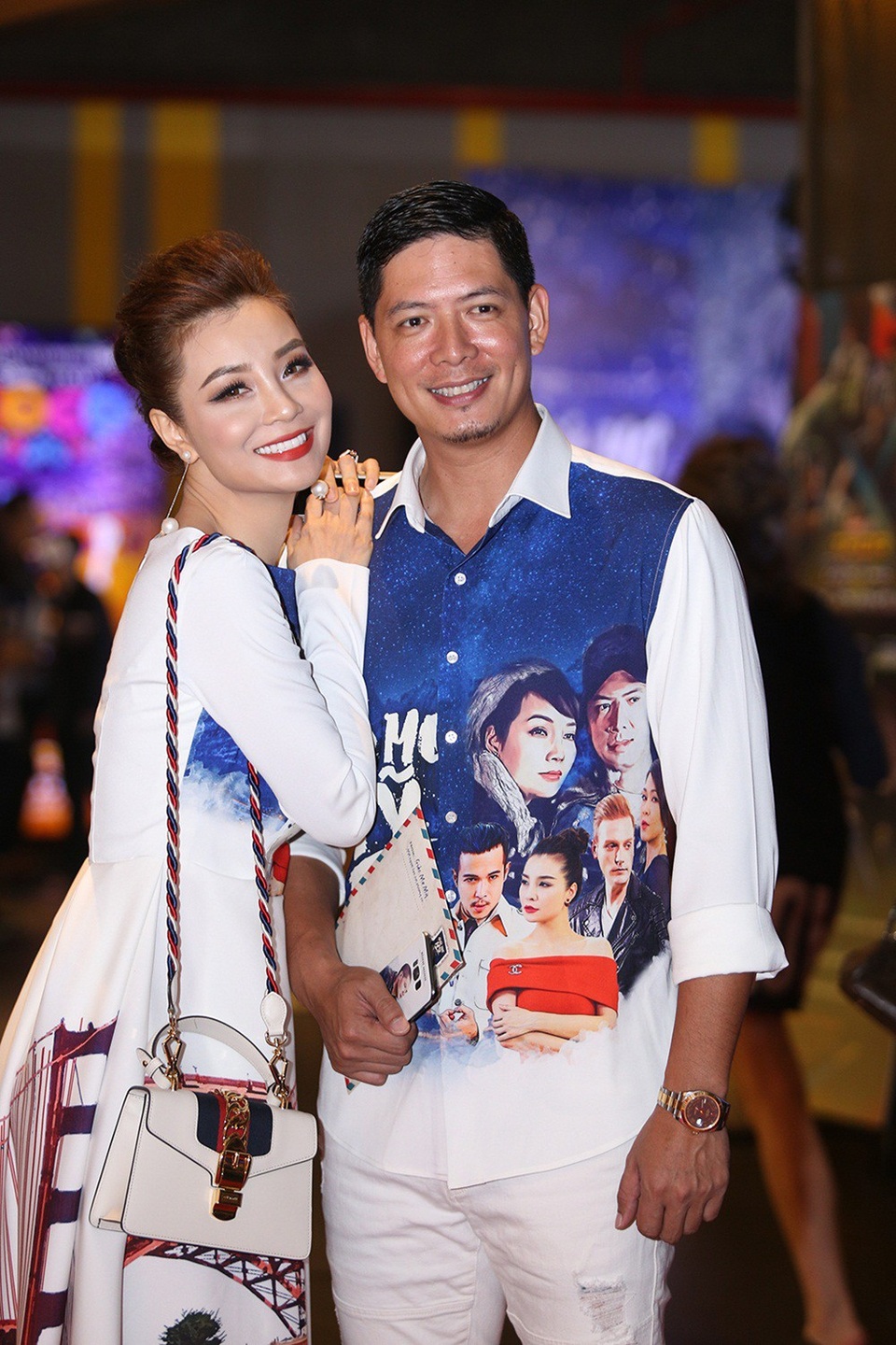 Khi được hỏi có khó khăn gì khi thực hiện dự án này không, Mai Thu Trang đáp: “Không có gì quá khó với Trang vì tuy không tham gia chính thức trong lĩnh vực điện ảnh nhưng Trang đã được tiếp xúc với nghệ thuật từ bé nhờ truyền thống gia đình. Mỗi dự án mang đến cho Trang một trải nghiệm khác nhau. Trong ảnh, cô thân thiết tạo dáng cùng nam diễn viên chính Bình Minh.