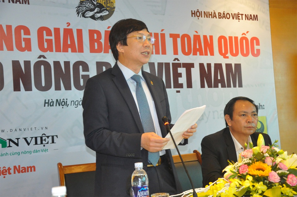Phát động Giải báo chí toàn quốc Tự hào Nông dân Việt Nam - 2 Ông Hồ Quang Lợi phát biểu tại Lễ phát động...