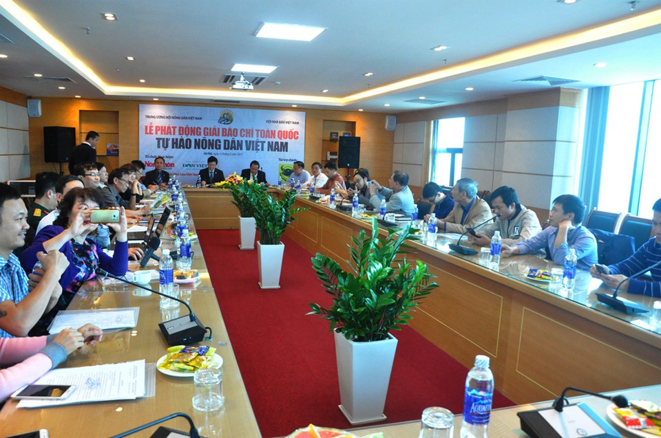 Phát động Giải báo chí toàn quốc Tự hào Nông dân Việt Nam - 1 Quang cảnh buổi lễ phát động Giải báo chí toàn quốc Tự hào nông dân Việt Nam.