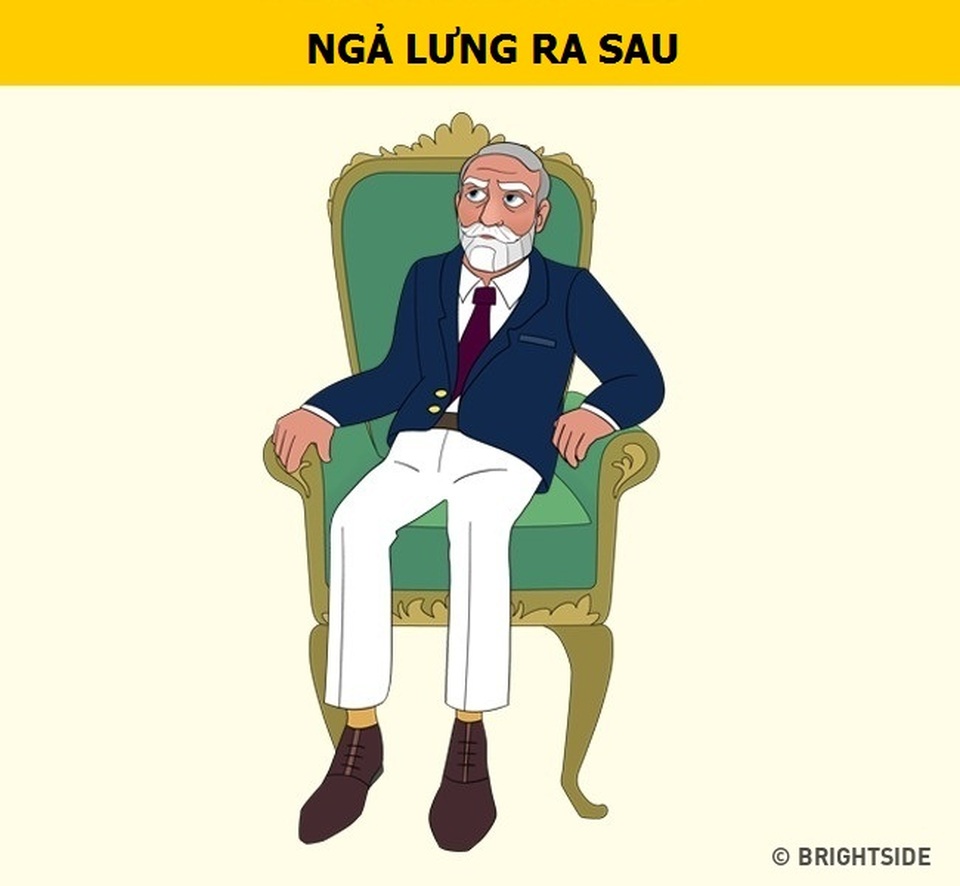 Tư thế ngồi nói lên điều gì về tính cách con người bạn - 2 Có vẻ như bạn là một người nhạy cảm, tinh tế và hay cảm thông với người khác. Dáng ngồi này cũng cho thấy rằng, bạn là người thận trọng khi đưa ra các quyết định. Đặc biệt, khi đứng trước một quyết định quan trọng, bạn thường dành nhiều thời gian để xem xét vấn đề và phân tích mặt lợi, mặt hại.