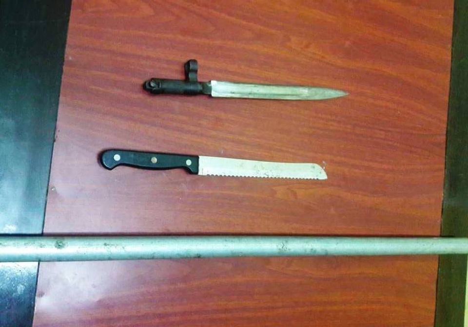 Hung khí các đối tượng mang theo trên người