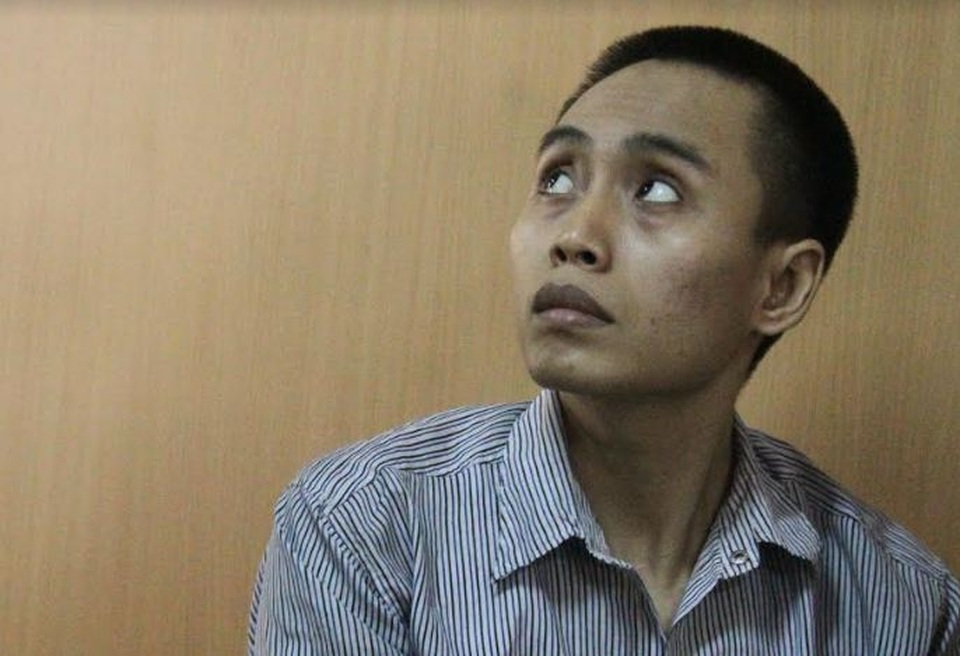 Bị cáo Hiếu tại tòa