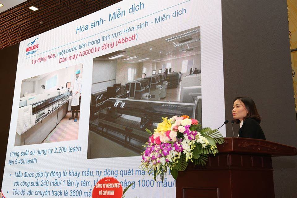 
Trưởng Khoa ThS. BS Trịnh Thị Quế sẽ chia sẻ tới các quý đồngnghiệp định hướng chất lượng của MEDLATEC là luôn tuân thủ theo các quy định của Bộ Y tế,tiêu chuẩn quốc tế ISO 15189:2012, tiêu chuẩn SOP,…
