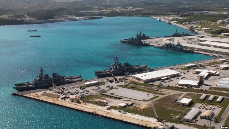 Cuộc đối đầu không tiếng súng Trung - Mỹ - 3 Căn cứ quân sự của Mỹ trên đảo Guam (Ảnh: Reuters)