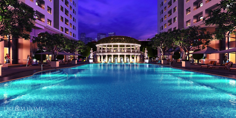 Thanh toán 30% nhận nhà, cơ hội đầu tư "hot" 2017 - 3 Hồ bơi Paradise Pool