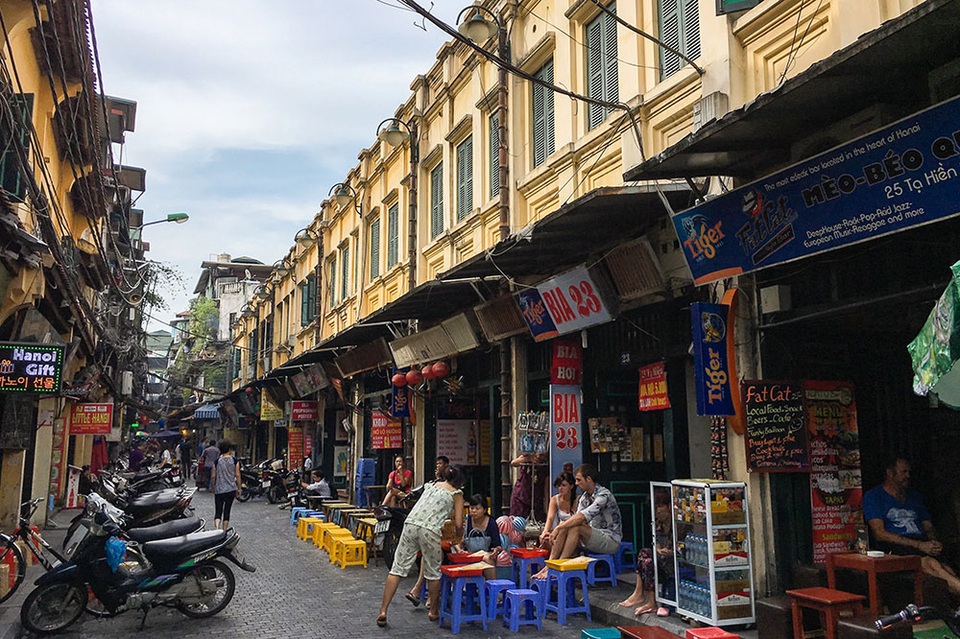 Một góc phố ở Tạ Hiện