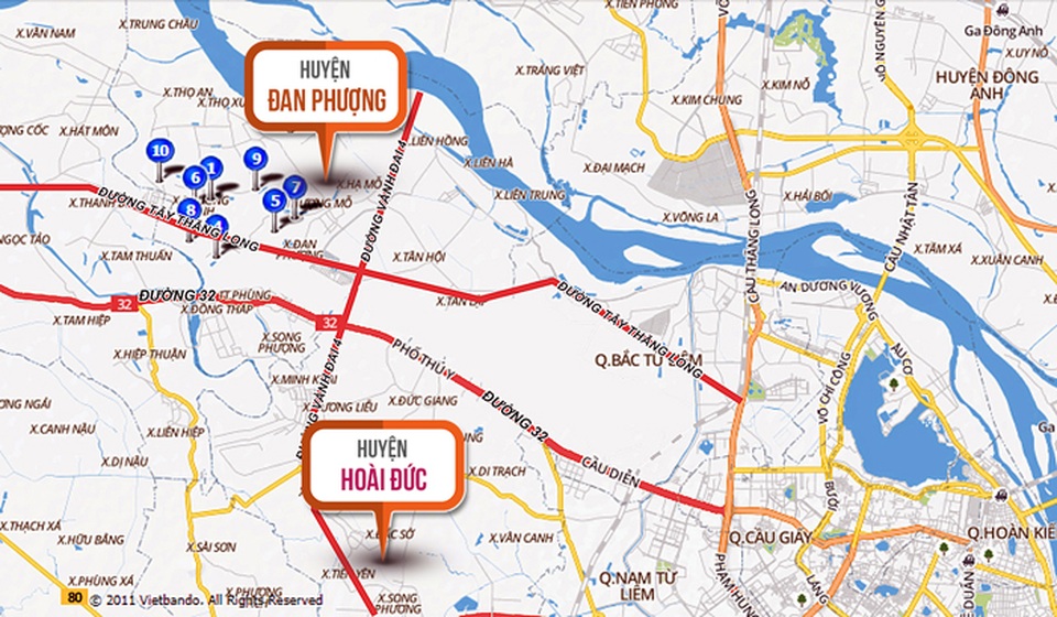 Phía Tây đang phát triển mạnh mẽ để trở thành trung tâm tài chính – kinh tế mới của Thủ đô - 1 Nhiều trục đường lớn được đầu tư xây dựng để kết nối các huyện lân cận phía Tây Hà Nội với trung tâm