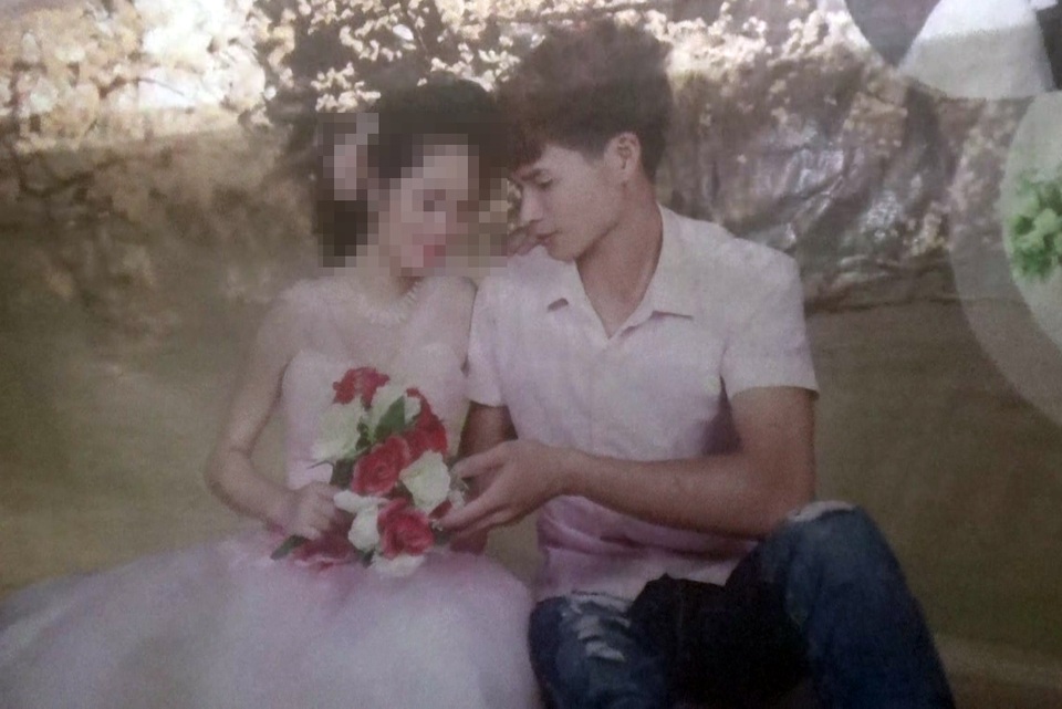 Tấm ảnh của vợ chồng Hải ngày cưới
