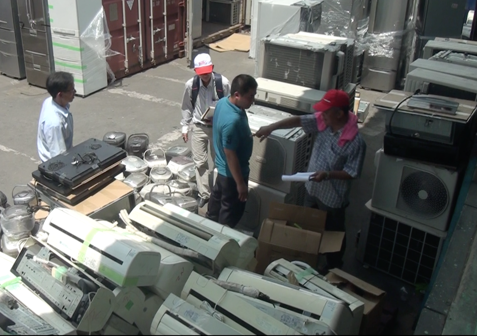 Toàn bộ lô hàng là đồ điện tử, điện lạnh đã qua sử dụng