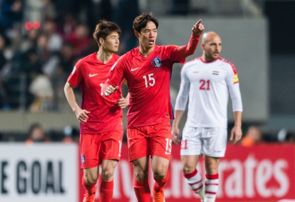 Jeong-Ho Hong (15) ghi bàn duy nhất giúp Hàn Quốc vượt qua Syria