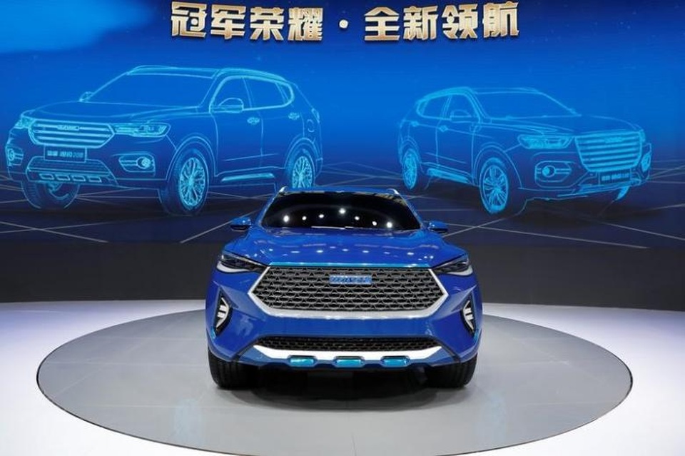 Hãng xe Trung Quốc muốn xây nhà máy ở Mỹ - 1
Mẫu Haval HB03 Hybrid của Great Wall Motors trưng bày tại Triển lãm ô tô Thượng Hải hôm 19/4/2017