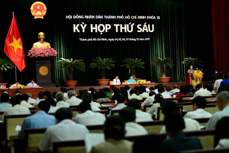 TPHCM: Nhiều chế độ hỗ trợ cho cán bộ không chuyên trách - 1 Kỳ họp thứ 6 HĐND TPHCM khóa IX khai mạc sáng 4/12 (ảnh Nguyễn Quang)