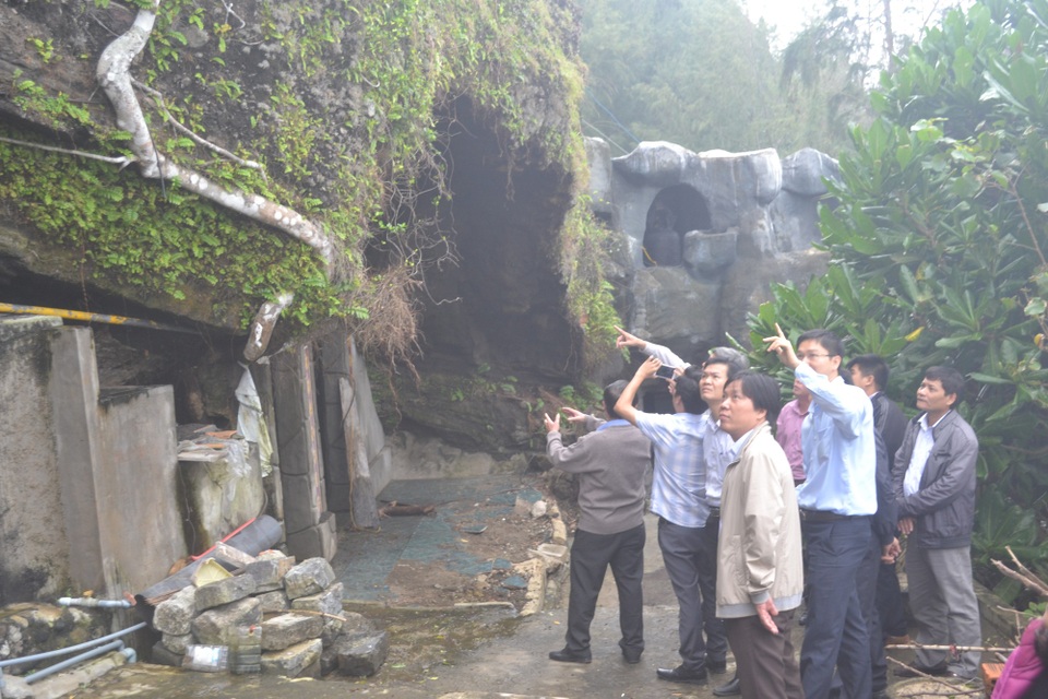 Lãnh đạo Sở VHTT&DL tỉnh Quảng Ngãi cho biết sẽ mời Viện Khoa học địa chất và Khoáng sản hỗ trợ xử lý sạt lở tại chùa Đục và núi Giếng Tiền