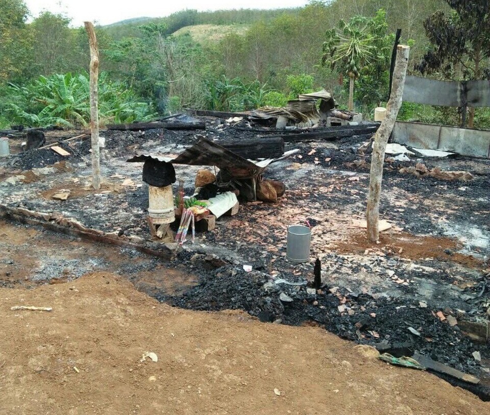 Hiện trường vụ hỏa hoạn khiến hai anh em thương vong