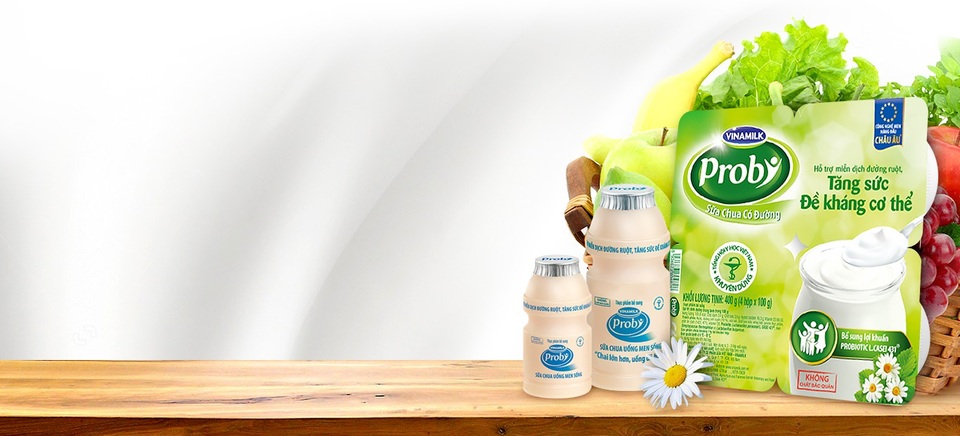 Phát hiện thú vị về hiệu quả giảm cân của probiotics - 2 Probiotics được ứng dụng trong các sản phẩm sữa chua ăn và uống Probi của Vinamilk, đặc biệt dòng sản phẩm ít đường phù hợp với nhu cầu của các chị em phụ nữ.