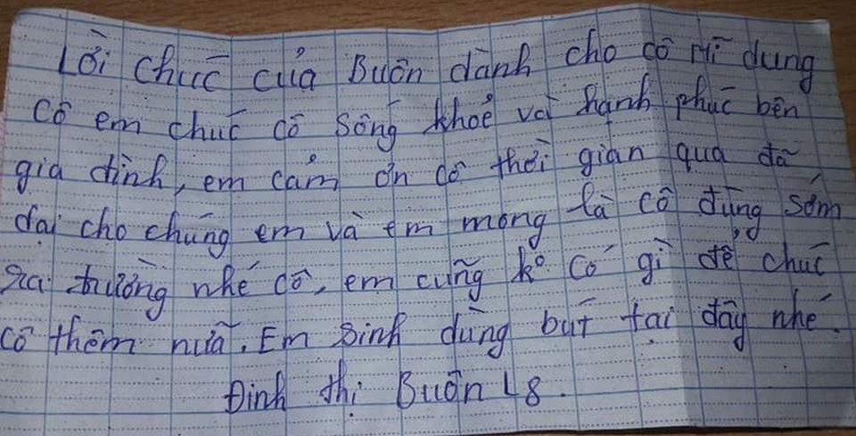 Những tấm thiệp chúc mừng ngày Nhà giáo Việt nam độc nhất vô nhị (Ảnh: NVCC)