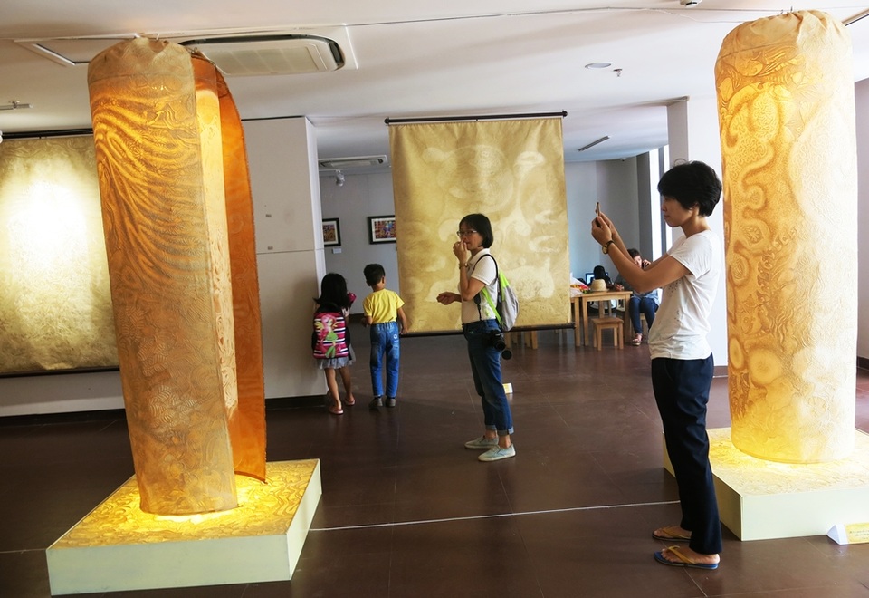 Ấn tượng nghệ thuật trúc chỉ - 2 Triển lãm thu hút nhiều người ghé xem