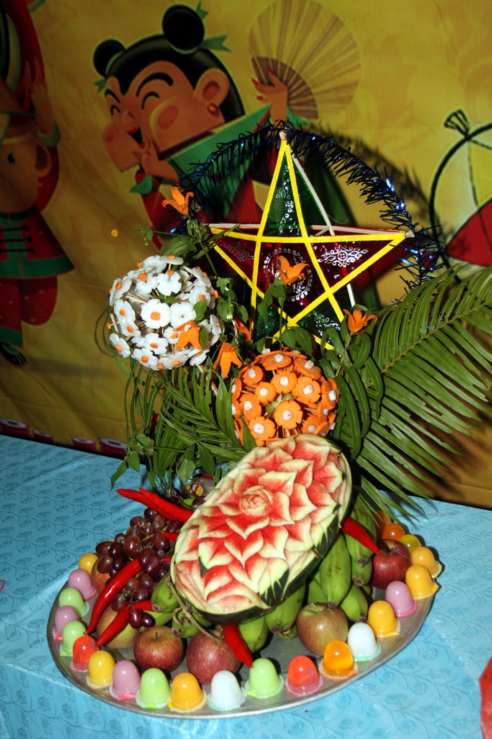 Đêm Trăng tròn cho trẻ em vùng cao - 5
Một phần của mâm cỗ do chính tình nguyện viên làm tại chỗ