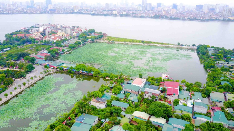 Hình ảnh những biệt thự, nhà vườn ở khu vực Đầm Trị Hồ Tây - 6
Khu vực hồ Đầm Trị được quy hoạch trồng cây xanh và quy hoạch đất ở