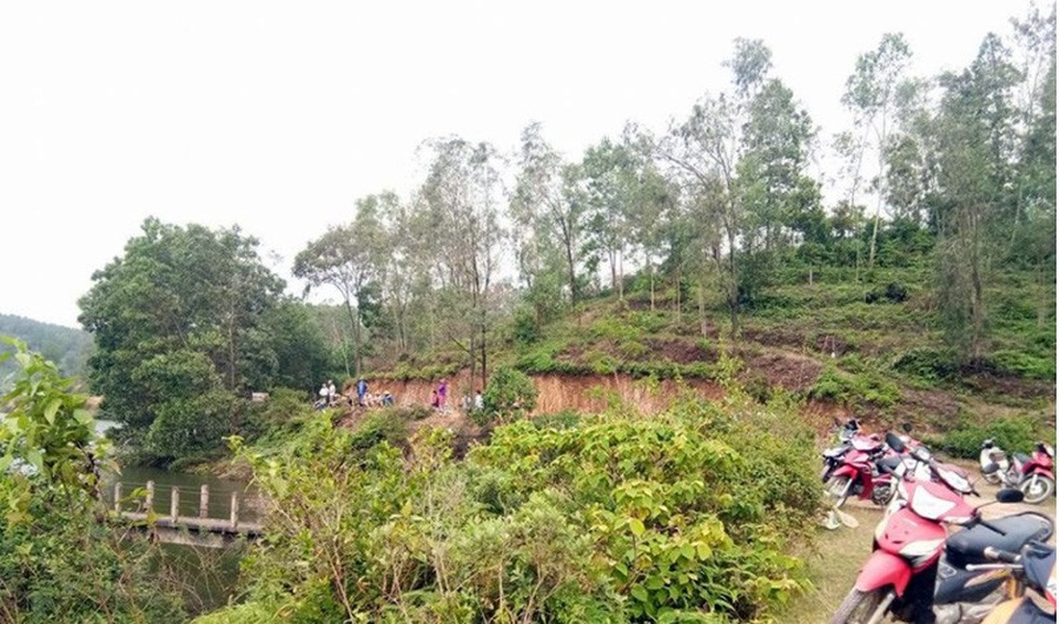 Đập Am, nơi xảy ra vụ việc (Ảnh: Ngân Hà)