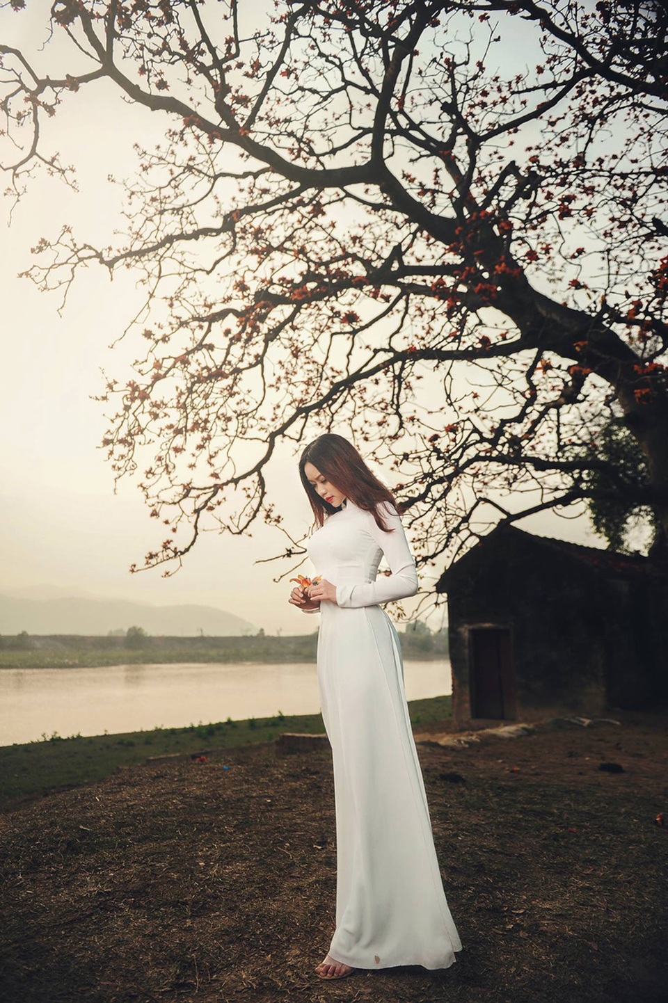 Á khôi ĐH Nội vụ đẹp như nàng thơ trong ánh nắng chiều - 7