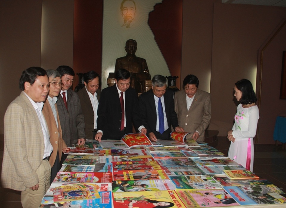 Hội báo Xuân được tổ chức tại khu lưu niệm cố Tổng Bí thư Lê Duẩn càng mang nhiều ý nghĩa