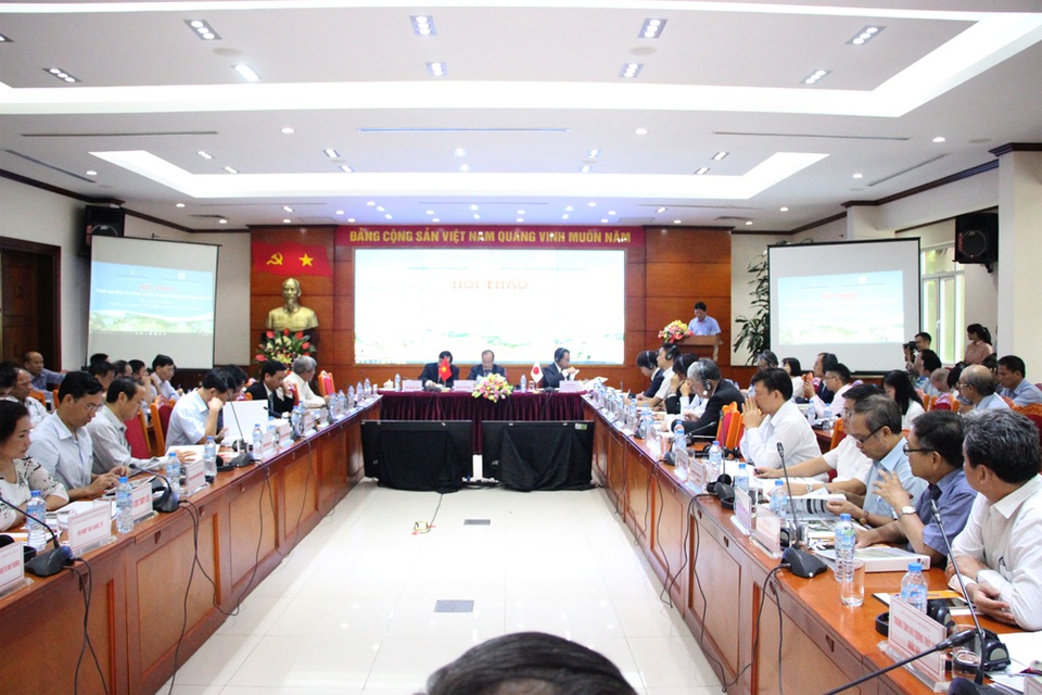 Mỗi năm miền núi phía Bắc có gần 50 người chết do lũ quét, sạt lở - 1 Quang cảnh Hội thảo khoa học với chủ đề Thảm họa thiên tai - lũ ống, lũ quét và các giải pháp phòng, ngừa ứng phó.
