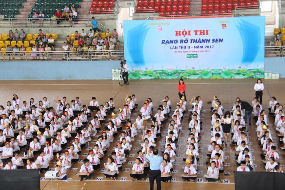 Hà Tĩnh: 500 học sinh sôi nổi tranh tài Hội thi “Rạng rỡ Thành Sen” - 1 Đây là sân chơi bổ ích cho các em học sinh