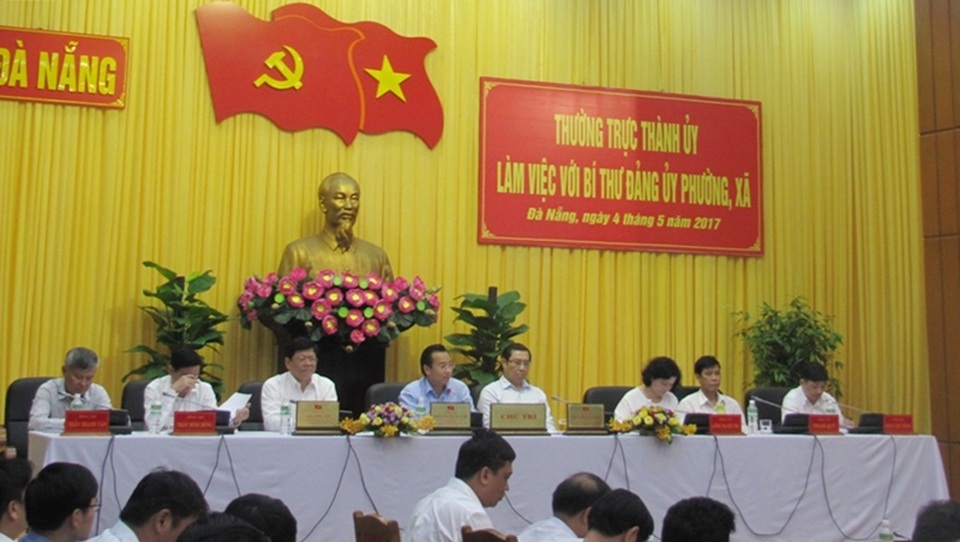 Bí thư Nguyễn Xuân Anh: Lãnh đạo Đà Nẵng không “đấu đá” nhau! - 2 Thường trực Thành ủy Đà Nẵng làm việc với bí thư các xã, phường trên địa bàn thành phố trong ngày 4/5