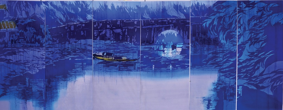 Triển lãm tranh nhuộm độc đáo của họa sĩ người Nhật tại Đà Nẵng - 6