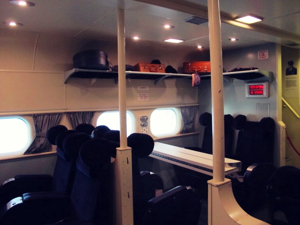 
Khách tham quan có thể tận mắt ngắm lại các khoang hành khách từ những chiếc máy bay những năm 50 - 60 thế kỷ trước.
