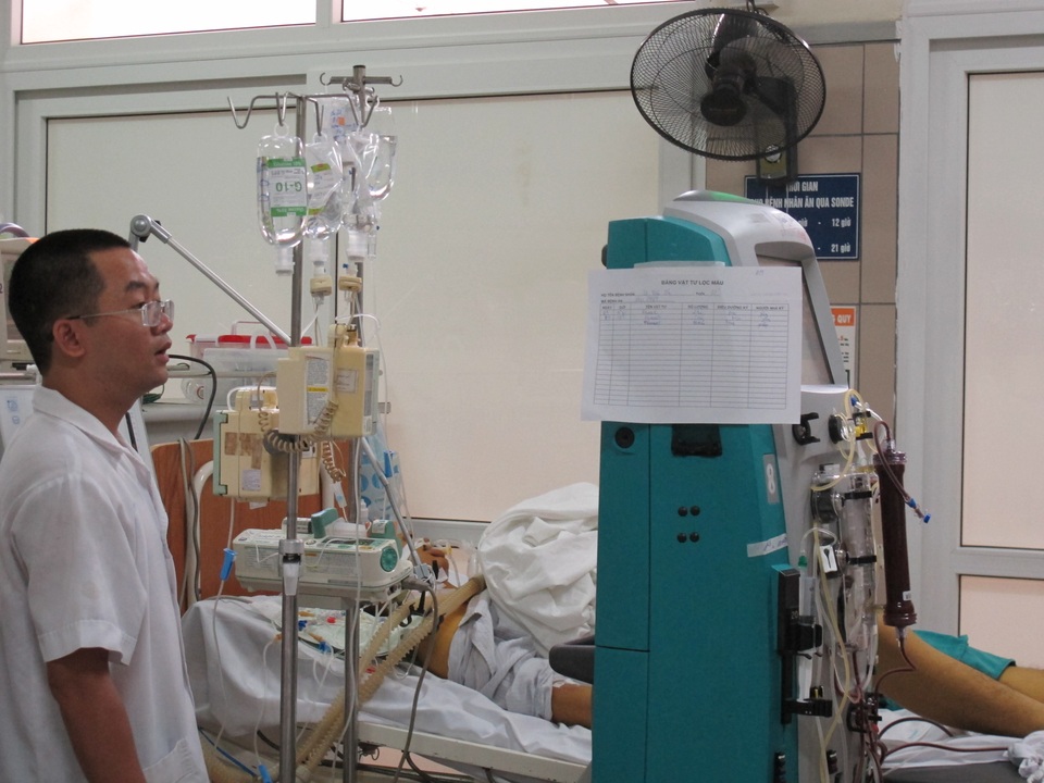 Chàng trai trẻ hôn mê, suy gan vì dùng thuốc hạ sốt liên tục - 1 Vì sốt cao liên tục, bệnh nhân dùng tới 19 viên hạ sốt trong vòng 2 ngày (gấp hơn 2 lần liều khuyến cáo) nên bị hôn mê, suy gan. Ảnh: T.A