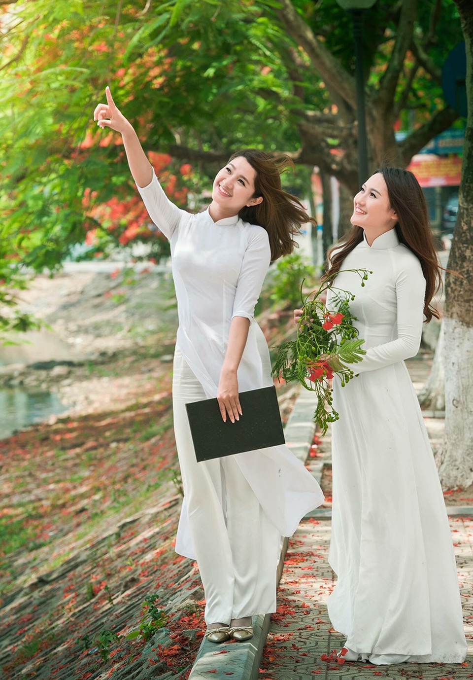 Thiếu nữ Việt "sinh ra để mặc áo dài" - 7 Từ lâu, Hà Thảo vẫn mong có cơ hội để được học may rồi tự may những bộ áo dài cho chính mình và người thân.
