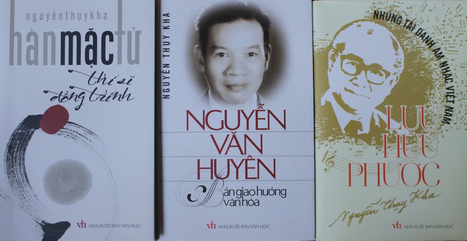 Nhạc sỹ Thuỵ Kha ra mắt 13 cuốn sách về nhạc sĩ Việt Nam thế kỷ XX - 3 Những cuốn sách ra mắt lần này chứng tỏ sức làm việc bền bỉ của nhà thơ, nhạc sĩ, nhà báo Nguyễn Thuỵ Kha trong 27 năm qua.
