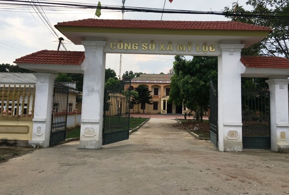 Lãnh đạo xã Mỹ Lộc cho biết, các khoản thu ở thôn thực hiện theo quy chế dân chủ