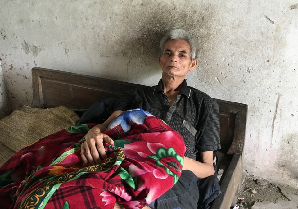 Ông Lê Văn Trung bị bệnh tâm thần hàng chục năm qua