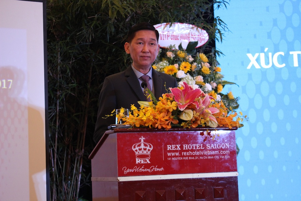 TPHCM mời gọi đầu tư vào hàng loạt dự án - 1 Ông Trần Vĩnh Tuyến, Phó Chủ tịch UBND TPHCM phát biểu tại hội nghị