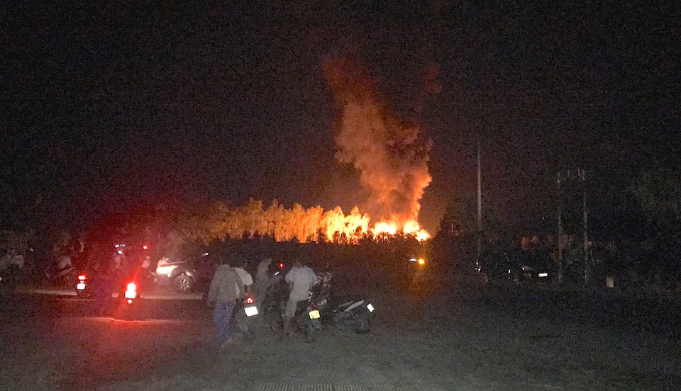 Nổ "như bom" tại khu chiết xuất gas, lửa bùng lên dữ dội - 1 Nổ "như bom" tại khu chiết xuất gas, lửa bùng lên dữ dội - 1