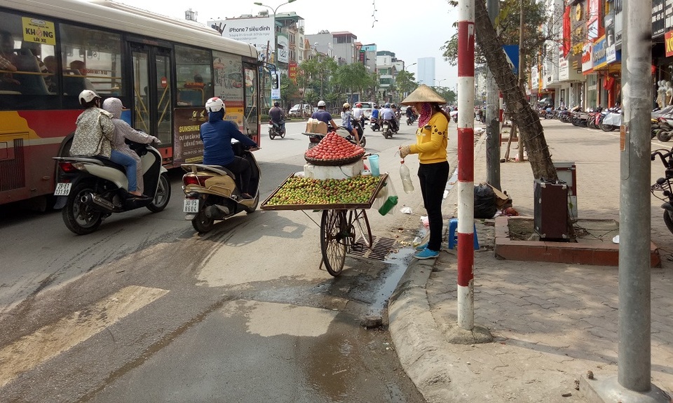 Mận đầu mùa giá đắt gấp 10 vẫn “hút” người mua - 1
Mận đầu mùa được người bán chở trên những chiếc xe đạp với giá dao động từ 180.000 - 200.000 đồng