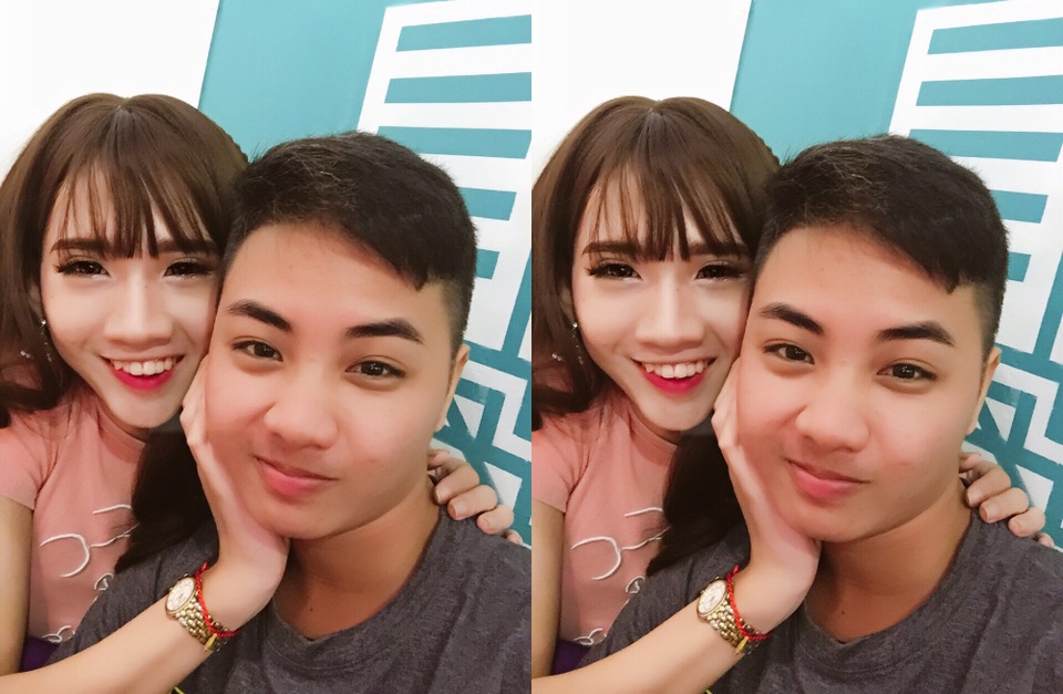 Chuyện tình kỳ lạ của cặp vợ chồng “hoán đổi” giới tính cho nhau ở Cần Thơ - 1 Minh Anh (trái) là người chuyển giới nữ còn Minh Khang (phải) là người chuyển giới nam.