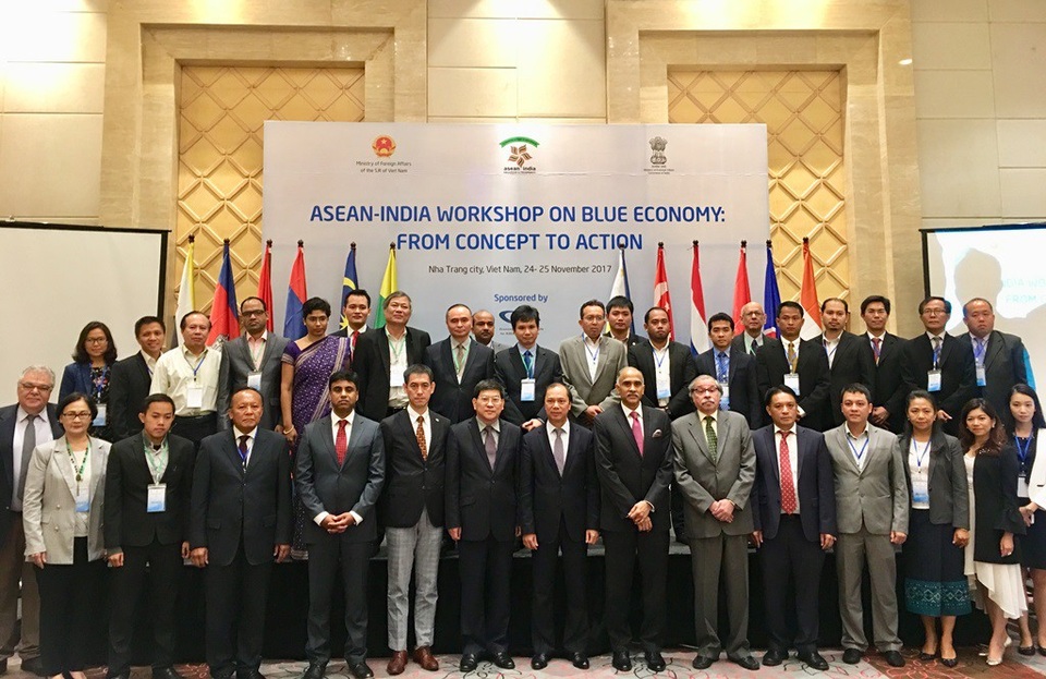 60 quan chức, học giả dự hội thảo ASEAN - Ấn Độ về Kinh tế biển xanh - 2 Tham dự hội thảo có hơn 60 đại biểu gồm quan chức chính phủ, học giả, nhà nghiên cứu trong và ngoài khu vực